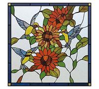 window film Window Film Frosted Stained Glass Films,Customized Art Deco Design Static Cling Sticker,Home Decor Foil Treatment Window Tint Film Home(03,30X30cm)