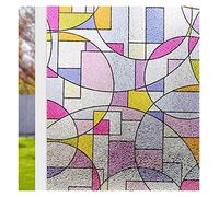 Window Film Window Film Non-Adhesive Static Cling Glass Decorative Stained Stickers Heat Blocker Control for Home(Auburn,90x100cm)
