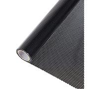 Window Films Perforated Mesh Window Film Self Adhesive Black Dotted One Way Film Privacy Glass Stickers for Home Office Decoration (Color : Black, Size : 60x500cm)