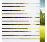 Window Films Privacy Glass Stripe Film Static Cling Privacy For All Kinds of Smooth Non-adhesive Glass Surface Window Sticker (white, 30x200cm)