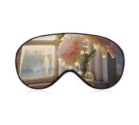Window Flower Eye Mask, Side Sleeping Mask Light Blindfold Sleeping Mask Nose Pad and Elastic Band for Children Women and Men