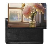 Window Flower Passport Cover Protector Rfid Blocking Passport Holder Id Card Holder Secure Travel Wallet Organizer for Passport Tickets Credit Cards, style, One Size