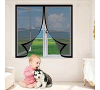 Window Fly Screen 80 x 110 cm Keep Fly Mosquito Out Window Screen Mesh for Bug Easy Installation for Windows Doors and Patio Screens, Black