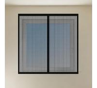 Window Fly Screen 90 x 70 cm Selfadhesive Tape Window Mesh Insect Screen for Windows Custom Size for Bedroom, Living Room, Kitchen Patio, Black