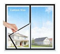Window Fly Screen Custom Size, Self-Adhesive Mosquito Window Mesh Keep Bugs/Flies Out, Cats Protection Net Cat Safety Netting, Pets Protection Guard Mesh