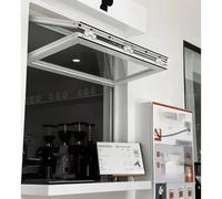 Window Folding Pass Through Window for Restaurants, Up Down Folding Servicing Window Greenhouses Privacy Window, Vertical Slider Windows for Shed/Trailer(White,86x106cm(34x42in))