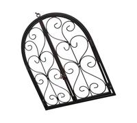 Window Frame Wall Art with Classical Arched, Bronze | Antique Metal Wall Art Window Frame Ornament for Living Room Bedroom Garden Wall Hanging Decors, Home Courtyards