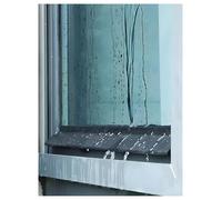 Window Gap Water Barrier,Window Edge Sealing Strip Self-Adhesive,Door Rubber Rain Drip Guard for Windows Drip Cap Rain Deflector(4.5cm/1.8in,150cm(4.9ft))