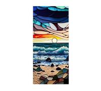 window glass blindfold film blindfold sheet stained glass seal window glass film water peel off glass window film window privacy film colorful paint film removable decorative decal vivid painting