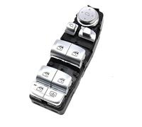 Window Glass Lift Switch Button For X3 For X4 For X5 For 5 6 Series For G30 For G31 For G01 For G02 LHD RHD Window Lifting Switch Control Button(Model B Silver)
