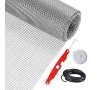 Window Grille Replacement Fiberglass Window Grid | Window Grille Replacement Net | 157 X 47 Inch, High Performance Roll, Pue Repair Kit