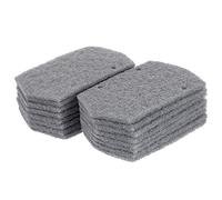 Window Groove Cleaning Brush, 16pcs Window Groove Cleaning Replacement Cotton Dool Window Track Cleaning Cloth Hand- held Groove Gap Cleaning Tool, Grey