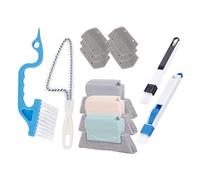 Window Groove Cleaning Brush Set, 13 Handheld Magic Window Track Cleaning Tools, or Sliding Door Track Cleaner, Magic Window Slot Split Track Cleaning Brush, Handheld Groove