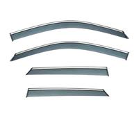 Window Guard Fit For Audi Q2 2018-2024 Shelters Vent Sun Rain Mirror Eyebrow Wind Deflector-Not Fit Q2 Model Window Rain Eyebrow(Dark Chrome line)