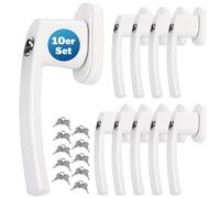 Window Handle 10Pcs White Lockable