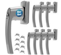 Window Handle 8Pcs Silver Lockable