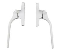 Window Handle Aluminum Alloy Casement Window Handle Latches Plastic Steel Push Open Door Lock Buckle Replacement Parts Stopper(Left)