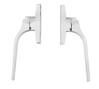 Window Handle Aluminum Alloy Casement Window Handle Latches Plastic Steel Push Open Door Lock Buckle Replacement Parts Stopper(Right)