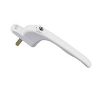 Window Handle, Lokatall Replacement Lockable Window Handle with Key Universal Glazing Aluminium Double UPVC Window Locking Handle Childproof Casement Locking Handle 45mm Spindle Right or Left Handed