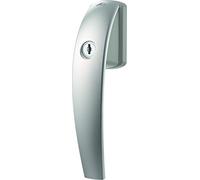 Window Handle Roto Swing Lockable 40 Nm Natural Silver with Screws Square Pin 7 x 37 mm