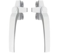 Window Handle Skday Window Handler Universal Right/Left Hand Aluminum Alloy Handles Type 38 Casement Lock Handle Safety Left Right Side Pull Lever UPVC Doors(White,Right)
