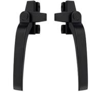 Window Handle Skday Window Handler Universal Right/Left Hand Aluminum Alloy Handles Type 38 Casement Lock Handle Safety Left Right Side Pull Lever UPVC Doors(Black,Right)