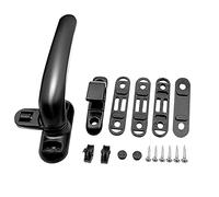 Window Handle,Window Handles for Upvc Windows Universal Window Handle Door Handle Casement Wheel Black Hardware Furniture Supplies Aluminum Alloy(Black left)