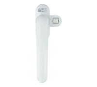 Window Handler Universal Right/Left Hand Window Handle Locking Latch Catch Lock Double Glazing Casement Handles Security Anti-Theft Door Turning Hardware(White Left)