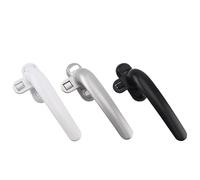 Window Handles 1 Pcs Aluminum Alloy Push Pull Inside and Outside Open Window Door Handle with Buckle(White,Left)