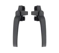 Window Handles Aluminum Alloy Window Handles Type 38 Casement Lock Handle Safety Universal Left Right Hand Side Pull Lever(Bark Grey,Left)