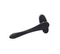 Window Handles for upvc Windows Aluminum Alloy Casement Window Screen Window Handle Folding Door Sword-Shaped Thin Flat Square Steel Handle(Black)