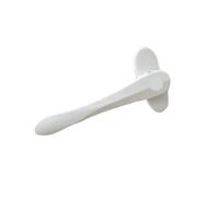 Window Handles for upvc Windows Aluminum Alloy Casement Window Screen Window Handle Folding Door Sword-Shaped Thin Flat Square Steel Handle(White)
