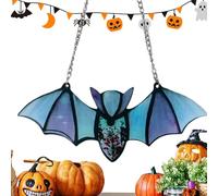 Window Hanging Bat Shade - Acrylic Bat Pendant Sun Catcher | Wear Resistant Bat Shape Pendant for Christmas | halloweenn Bat Stained Glass Sun Catcher for Room, Garden