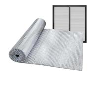 Window Heat Blocker Waterproof Thermal Bubble Insulating Sheet Aluminum Foil Bubble Wrap Insulation for RV Roof Garage Door Sound Deadener(2)
