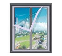 Window Heat Insulation Film Warm Film in Winter Self Adhesive Mucosa Protective Energy Transparent Soft Glass Film for Window Multi Function(Width 50cm,High 175cm)