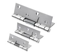Window Hinge 2 pcs Self Closing Spring Door Hinge Stainless Steel Hinge for Window Cabinets Jewelry Boxes Automatic Rebound Hardware(4inch)