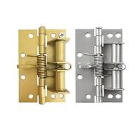 Window Hinge Invisible Spring Multi-Function Automatic Closing Positioning Hinge self-aligning Furniture Supplies for Cupboard Doors(Gold)