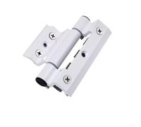Window Hinges 1 pcs Aluminum Alloy Door and Window Hinge Broken Bridge Heat Insulation Flat Open Window Hinge Hardware Folding Thickened Hinges(White-100mm)