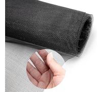 Window Insect Mesh, 120 x 250 cm Replacement Fly Net for Windows, Fibreglass Window Screen Mesh for Repelling Mosquitoes, Suitable for Doors and Windows in the Kitchen, living Room, Bedroom (Black)