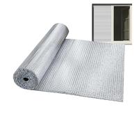 Window Insulation - 60 x 300 cm Reflective Bubble Wrap | Double Sided - Aluminium Foil Bubble Wrap | Sun Protection Dustproof - Rainproof | Roof Garage Door