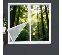 Window Insulation Film 83 x 98 cm Transparent Windproof Heat Blocker Self-Adhesive for Home Living Room Bedroom Nursery, White