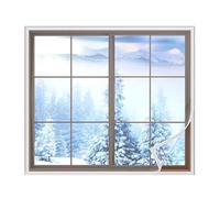 Window Insulation Film | Draft Isolation Clear Wrap | Winter Summer Energy Saving Film for Window Bathroom Studio Apartment Garage Sunroom Bedroom Home