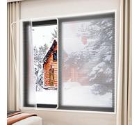 Window Insulation Film Kit for Winter Weatherproofing - Easy to Open for Ventilation, Customizable Window Coverings to Keep Cold or Heat Out