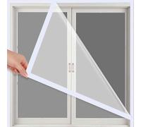Window Insulation Film Kit - Year-Round Weatherproofing Thermal Window Cover & Draft Excluder Cold Blocker for Winter & Summer Easy to Install White Border