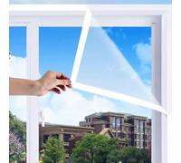 Window Insulation Film Kits,Secondary Glazing Kit,Double for Window,Reusable wrap,Indoor Transparent Insulating Foil(130x190cm/51"x75")