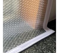 Window Insulation for Winter,Weatherproofing Window Insulation Kit,Plastic Translucent Window Film,Windproof Coldproof Warm Cover Insulating Curtains,with Adhesive Straps,Custom (100cm x 180cm)