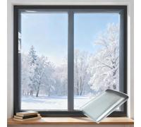 Window Insulation for Winters, Thermal Curtains, Gray Thermo Cover Window Insulating Film, Cold Out Storm Warm in Winters 70x90cm(27.6x35.4in)(Black,120x200cm(47.2x78.7in))