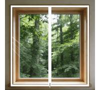 Window Insulation Kit 100 x 180 cm Self Adhesive Long Indoor Window Shrink Film Coverings to Keep Cold Out Storm Warm in Winter and Cool in Summer for All Types of Windows, White