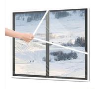 Window Insulation Kit，120x200 cm(47x79")，Window Seal，with Adhesive Straps，Indoor Plastic Window Insulation Kit，Clear Film，for Block Cold and Dust(120x180 cm(47x71"))