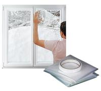 Window Insulation Kit Double Glazing Shrink Film Weather Shield Draught Excluder